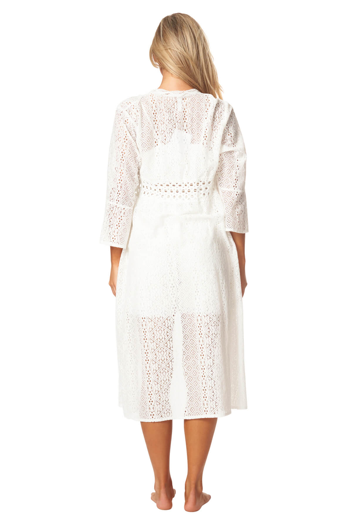 Isadora Two Piece Lace Romper and Duster Cover Up