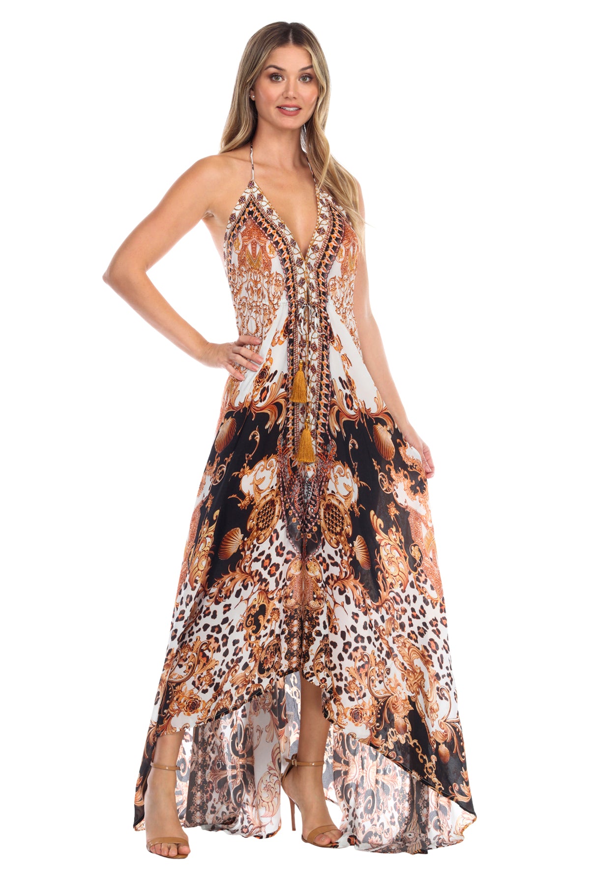 Irina Halter Maxi Dress
