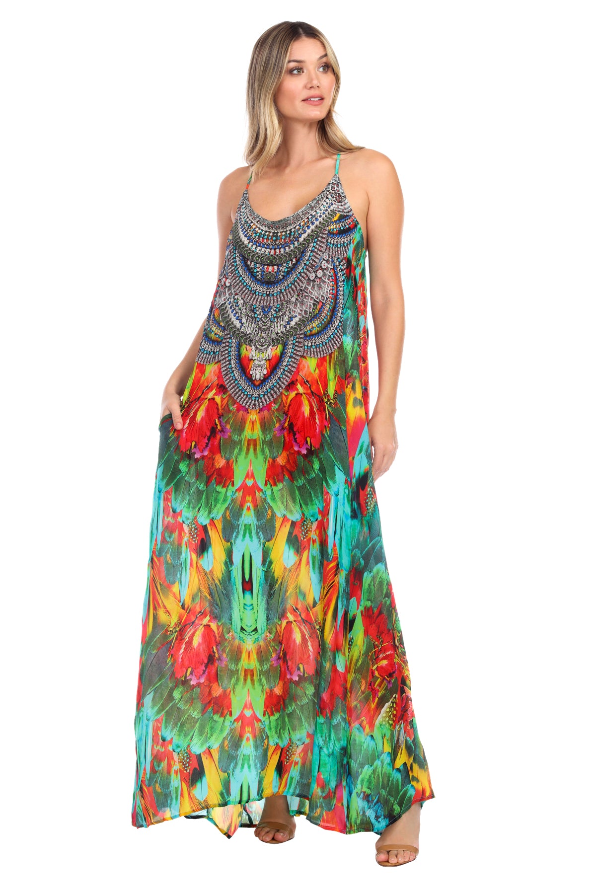 Amelia T-Back Maxi Dress
