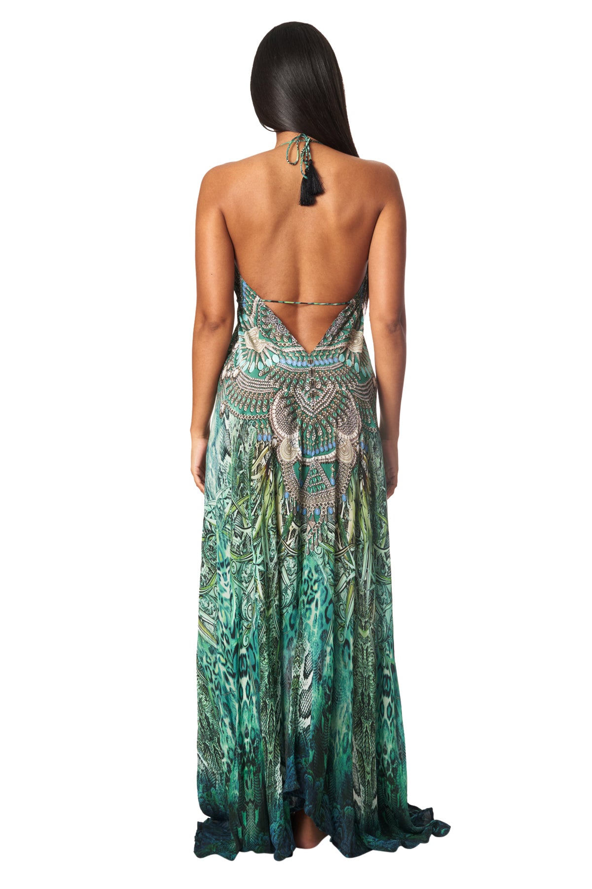 Serene Halter Maxi Dress