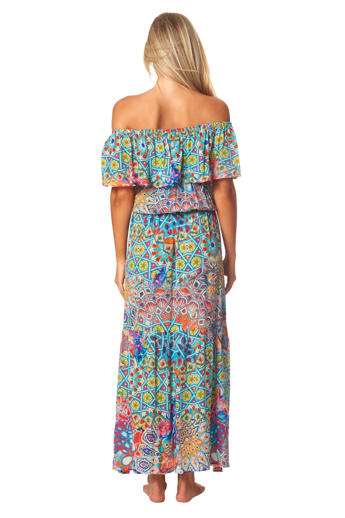 Stela Off-Shoulder Raffle Dress