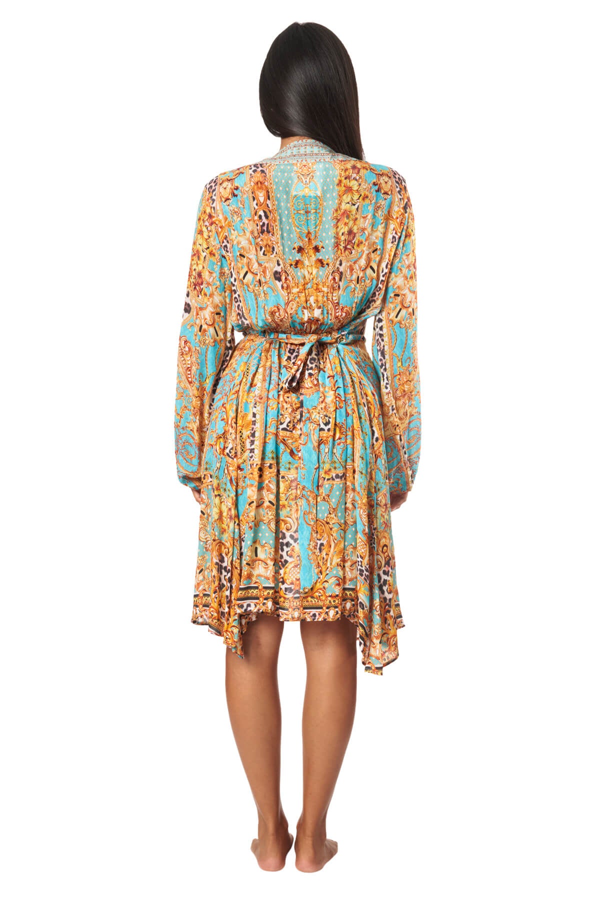 Andy Wrap 2 Way Sleeve Short Dress