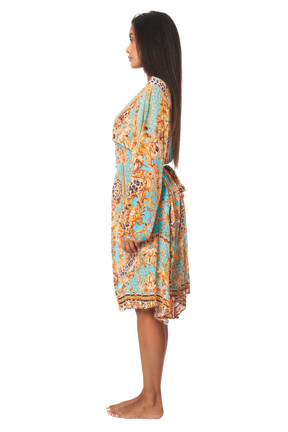Andy Wrap 2 Way Sleeve Short Dress