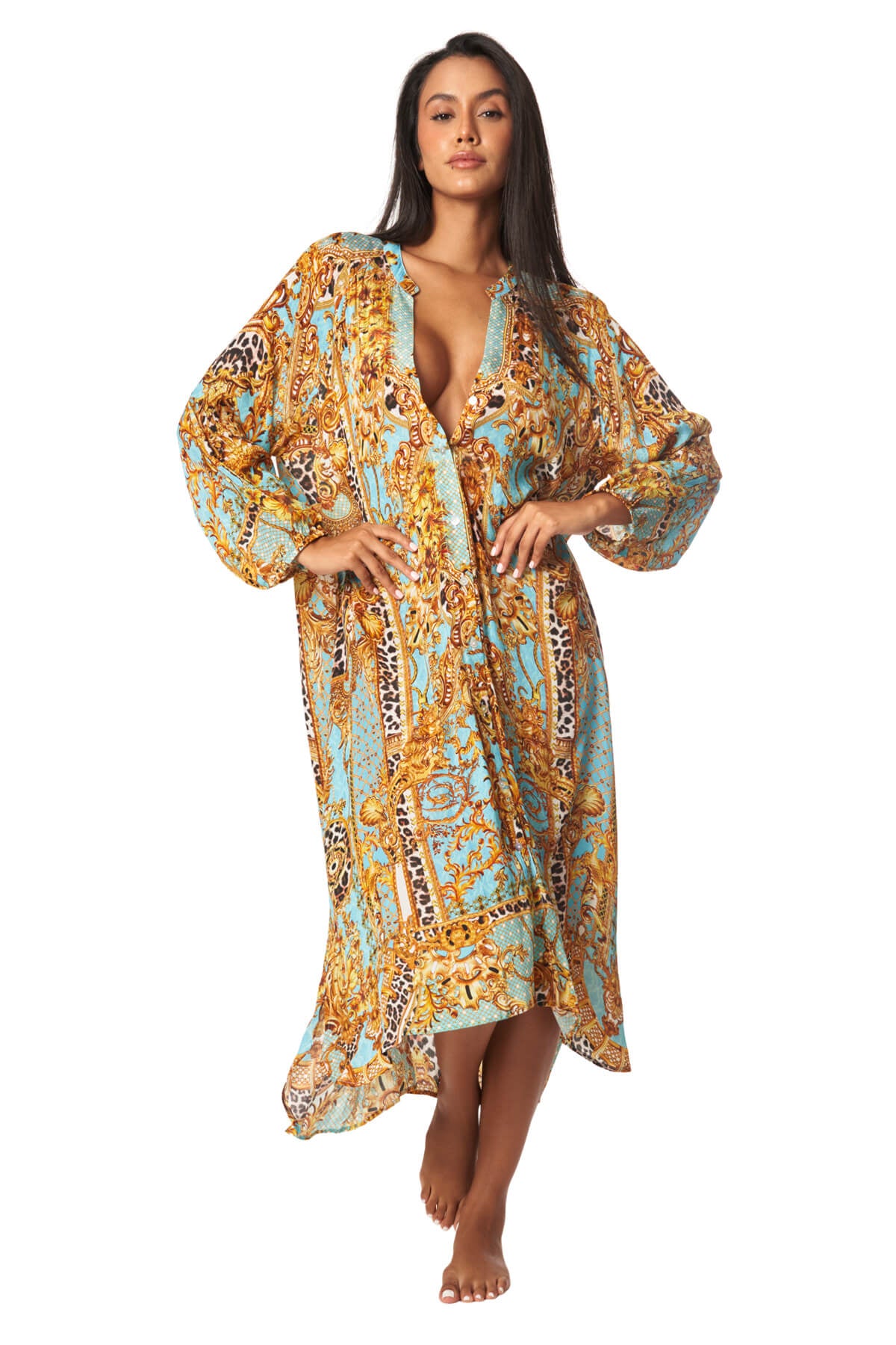 Divine Button Down Shirt Dress
