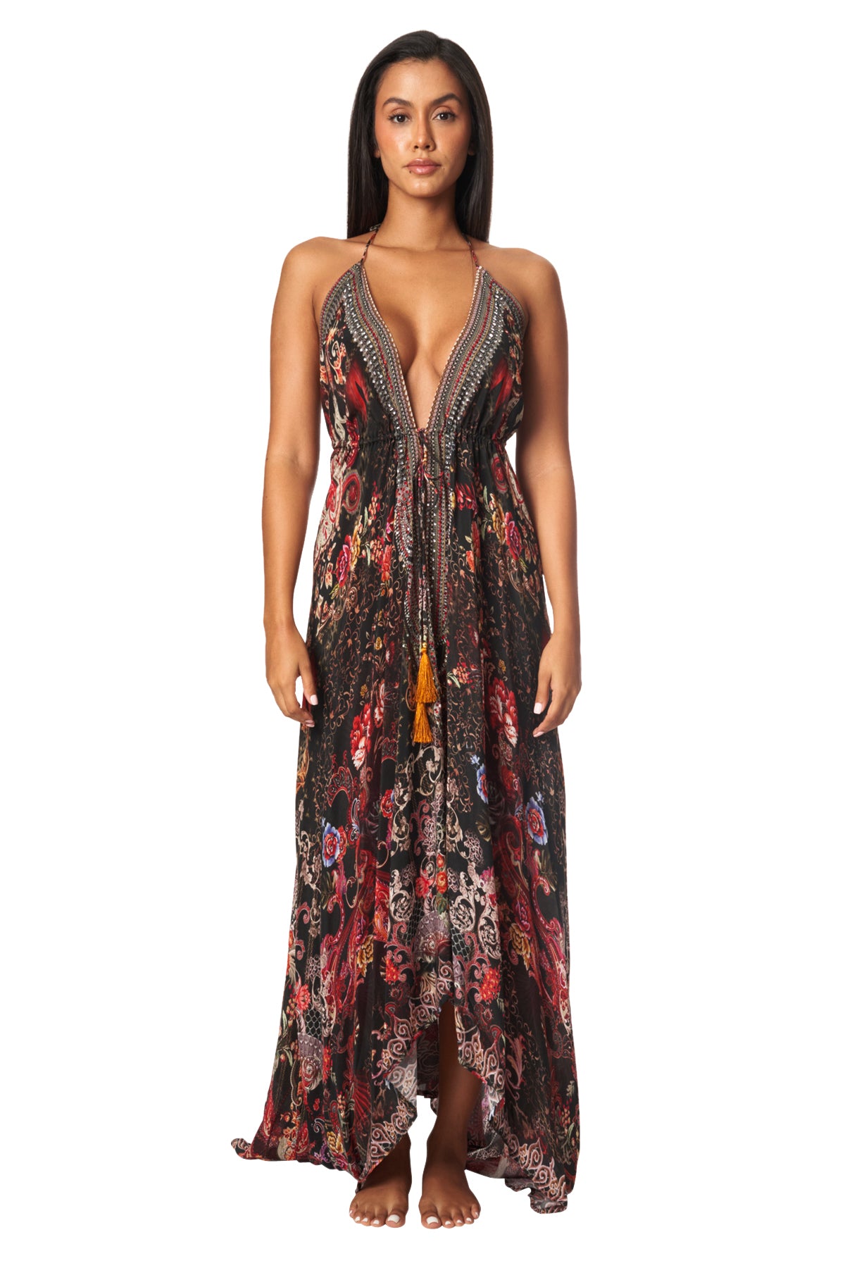 Flavia Halter Maxi Dress