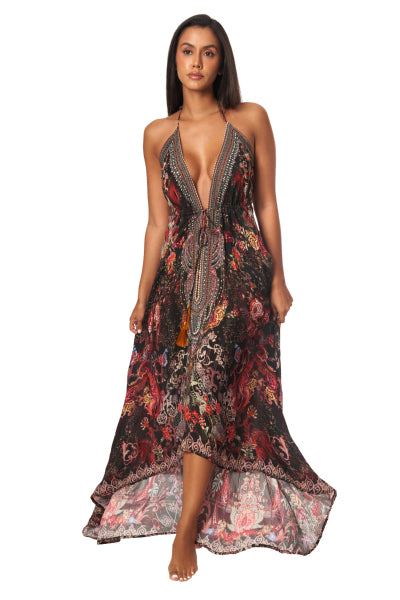 Flavia Halter Maxi Dress