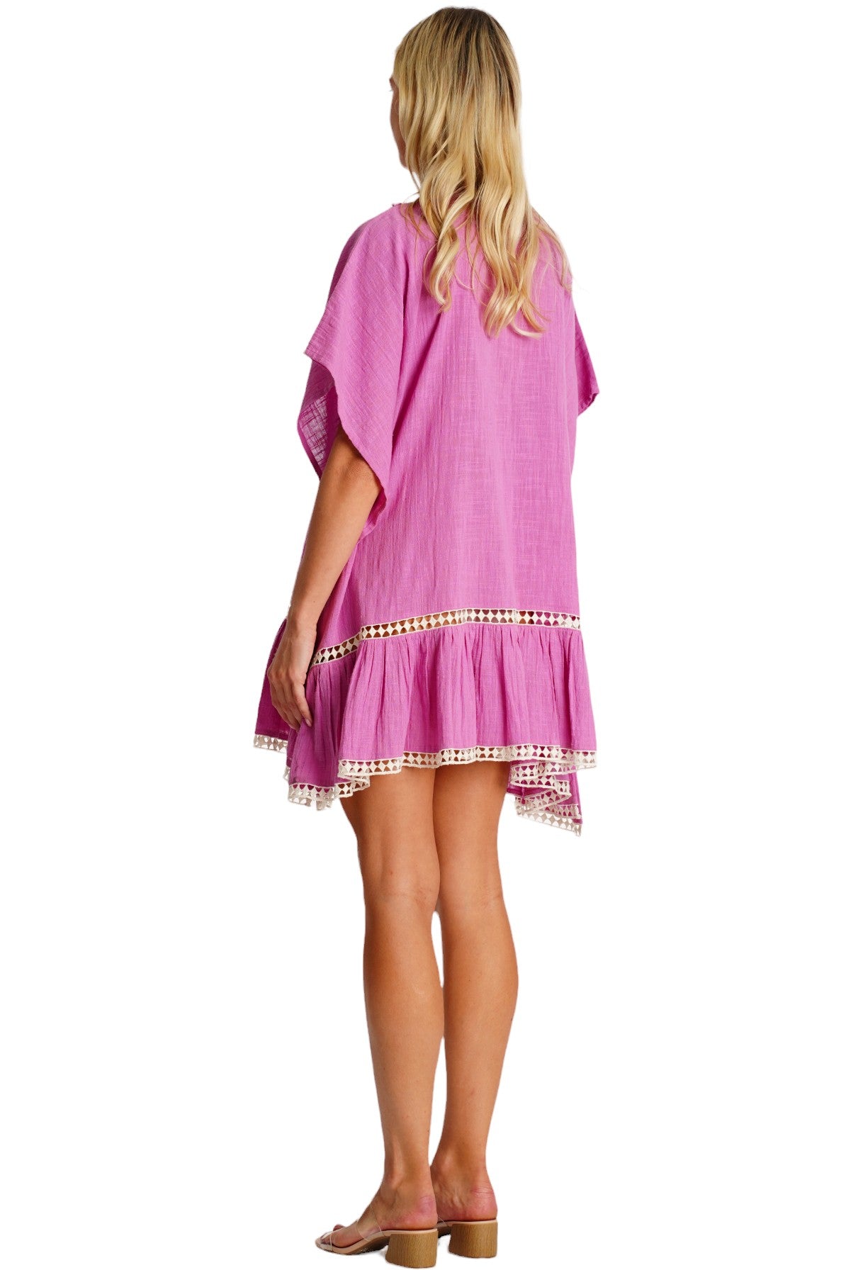 Fiji Short Lace Kaftan Dress
