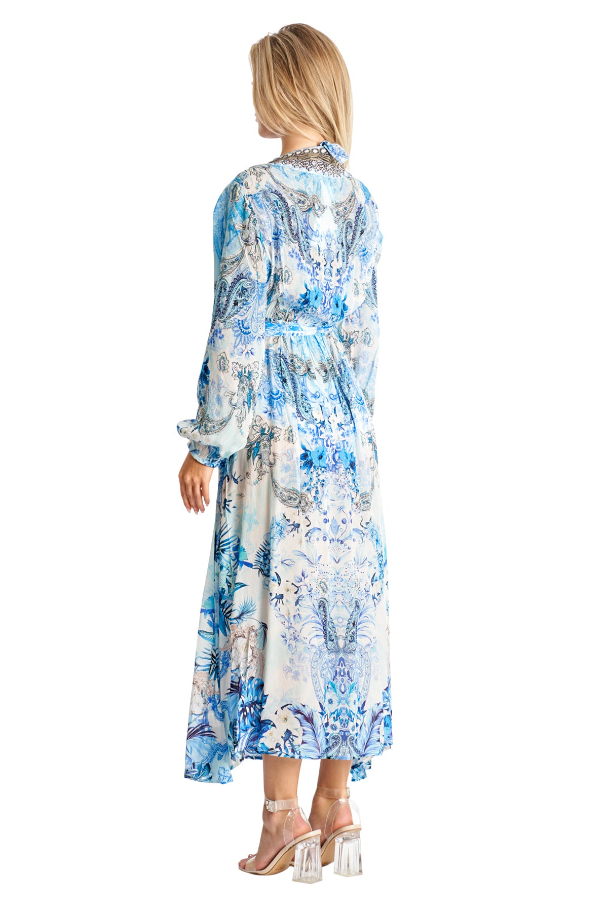 Cecily Wrap 2 Way Sleeve Maxi Dress