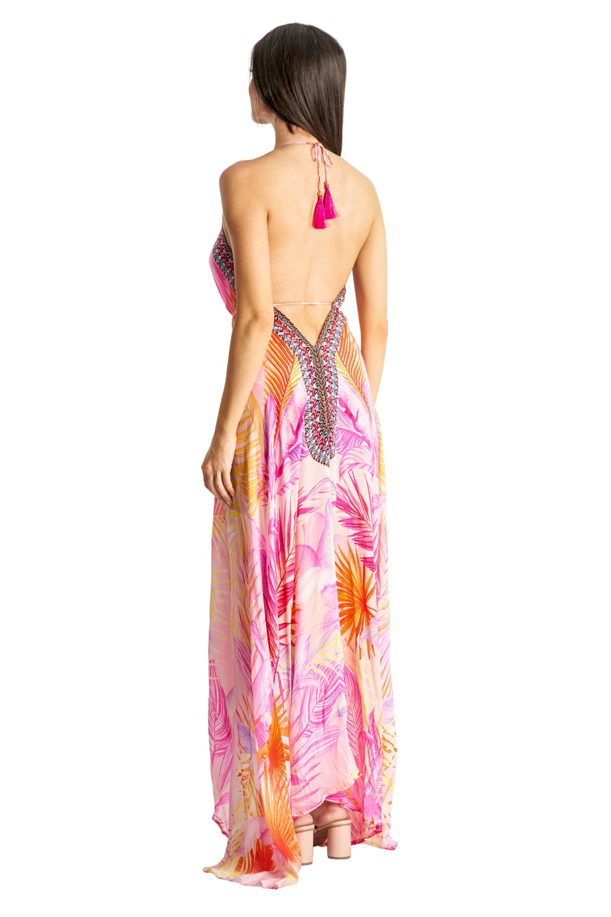 Agne Halter Maxi Dress