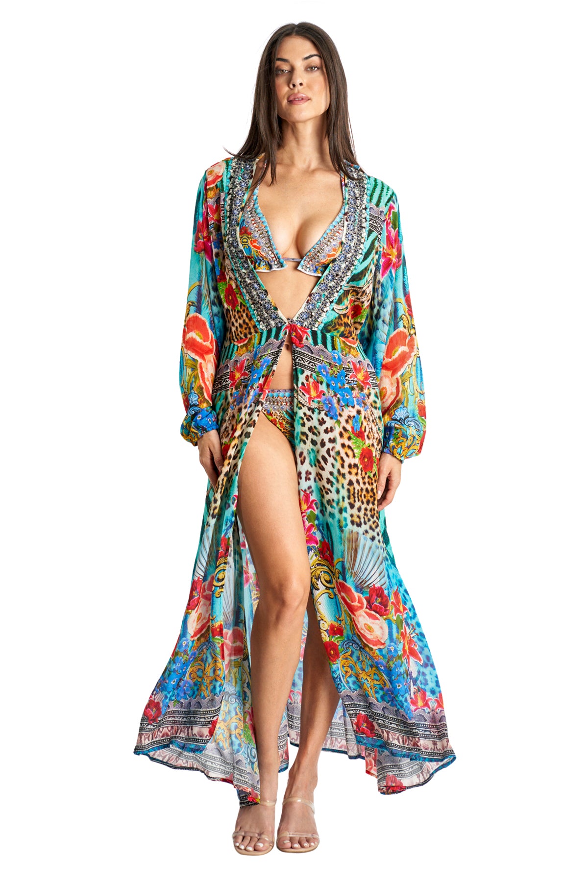 Thom Wrap 2 Way Sleeve Maxi Dress