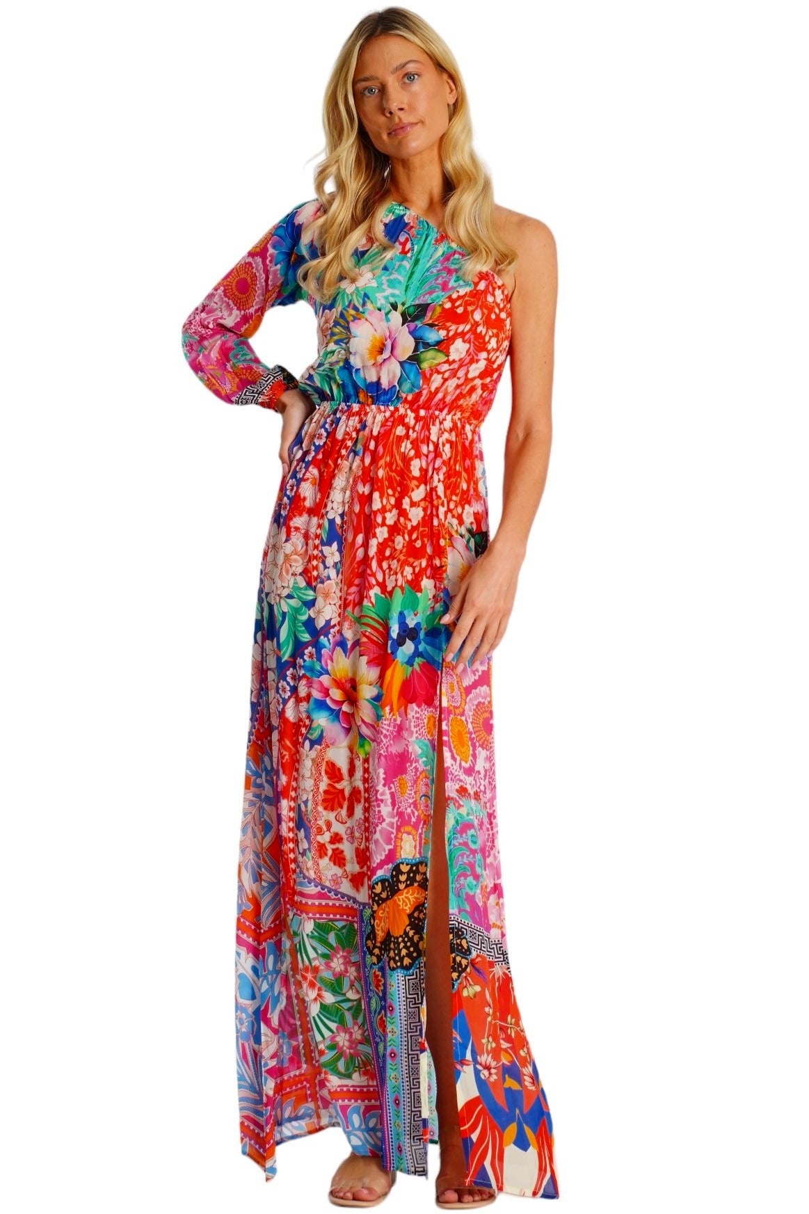 Amour Maxi One Shoulder Dress