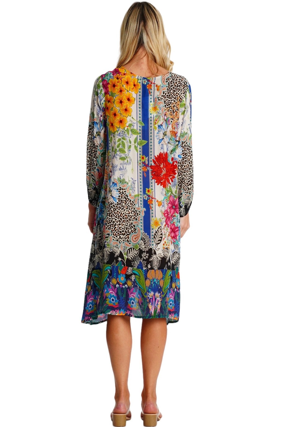 Electra Midi Long Bell Sleeves Dress