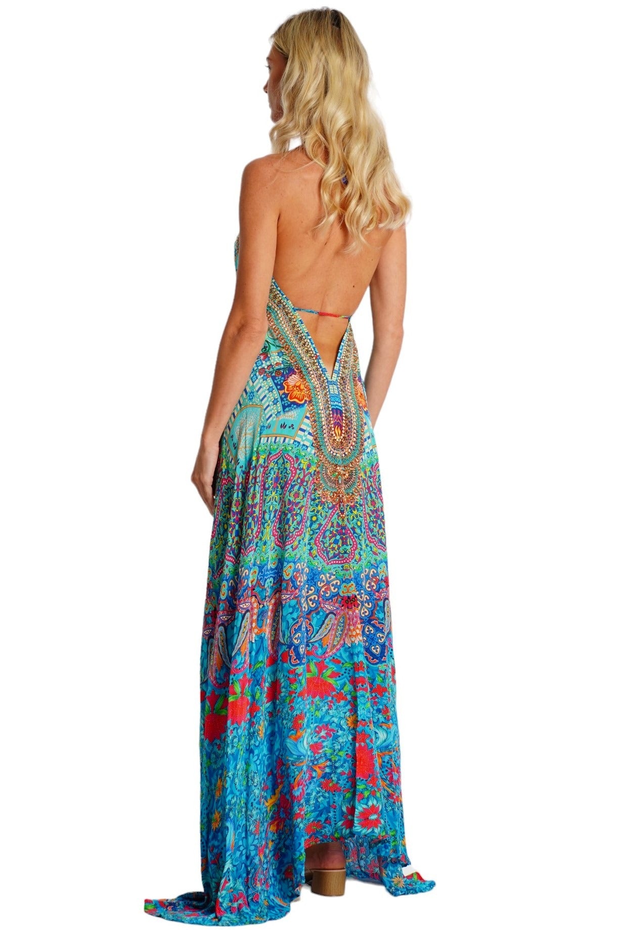 Aria Halter Maxi Dress