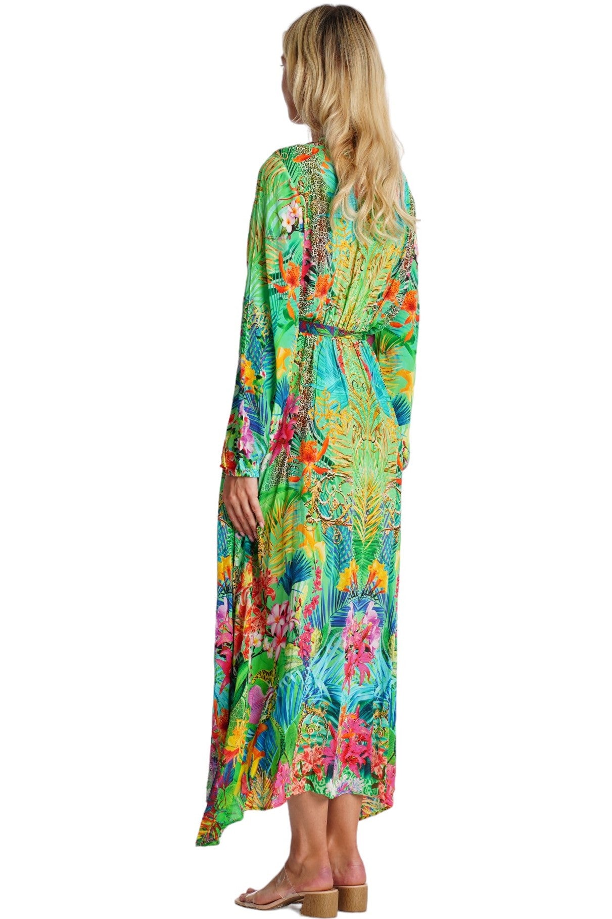 Selene Wrap 2 Way Sleeve Maxi Dress
