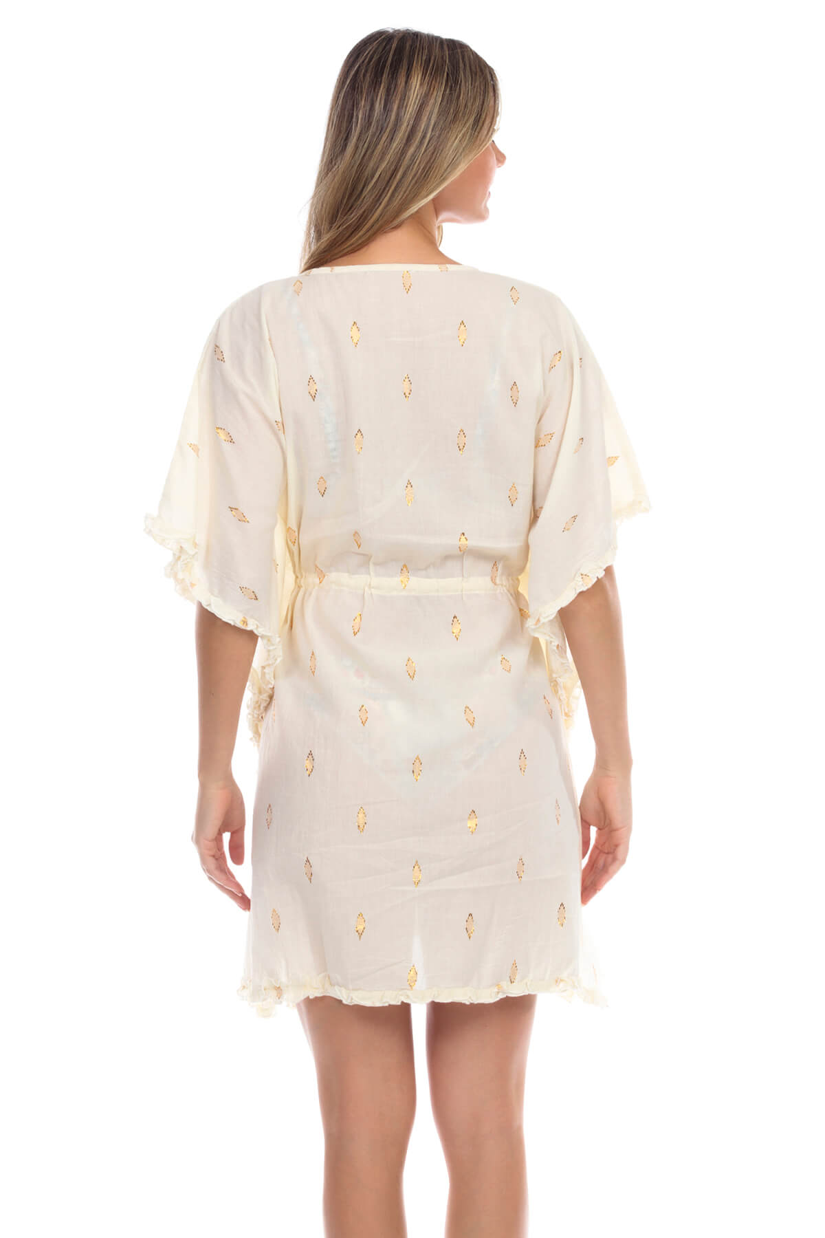 Caitlyn Cinch-Waist Caftan Coverup
