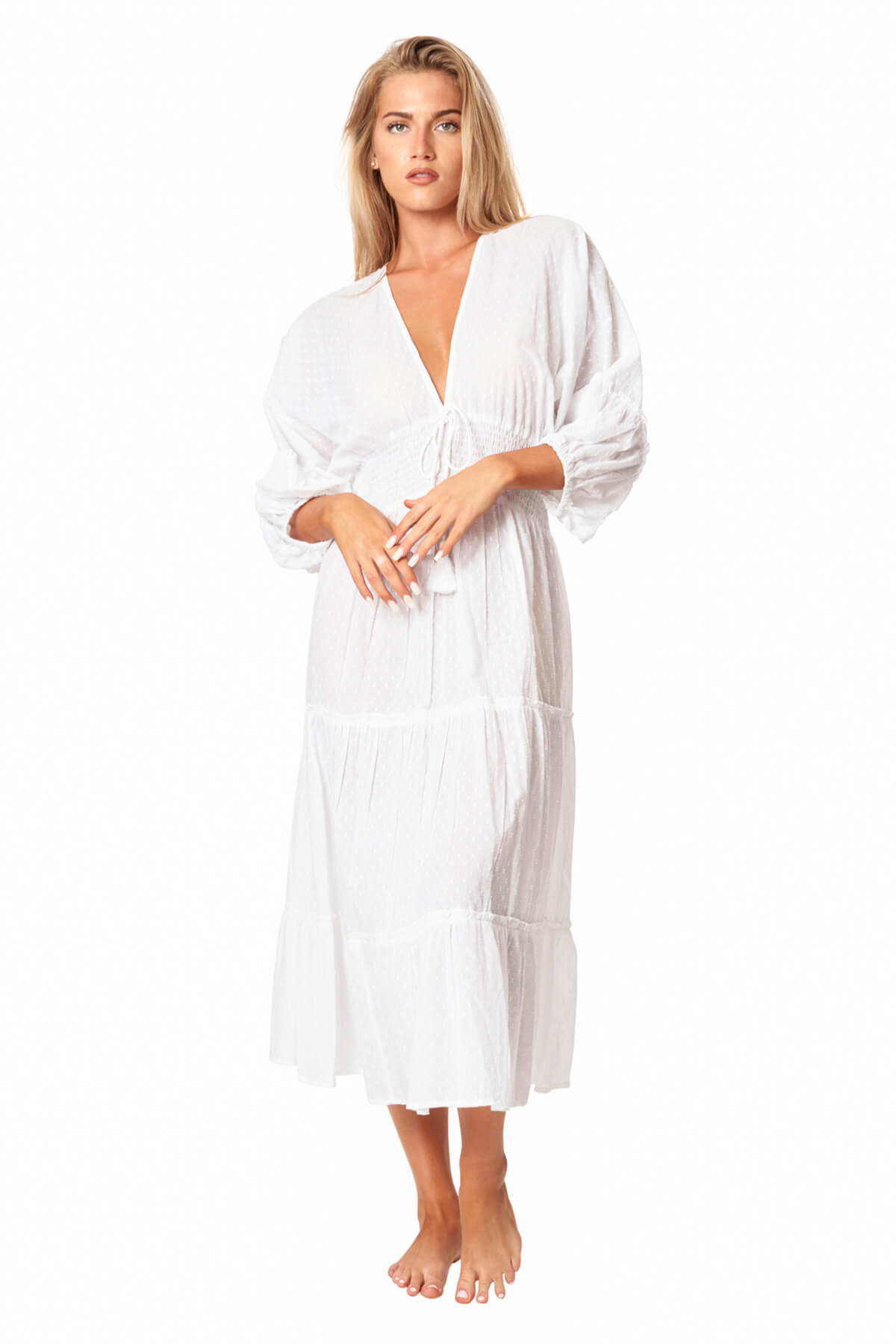 Aurora Cinched Waist Maxi Dress