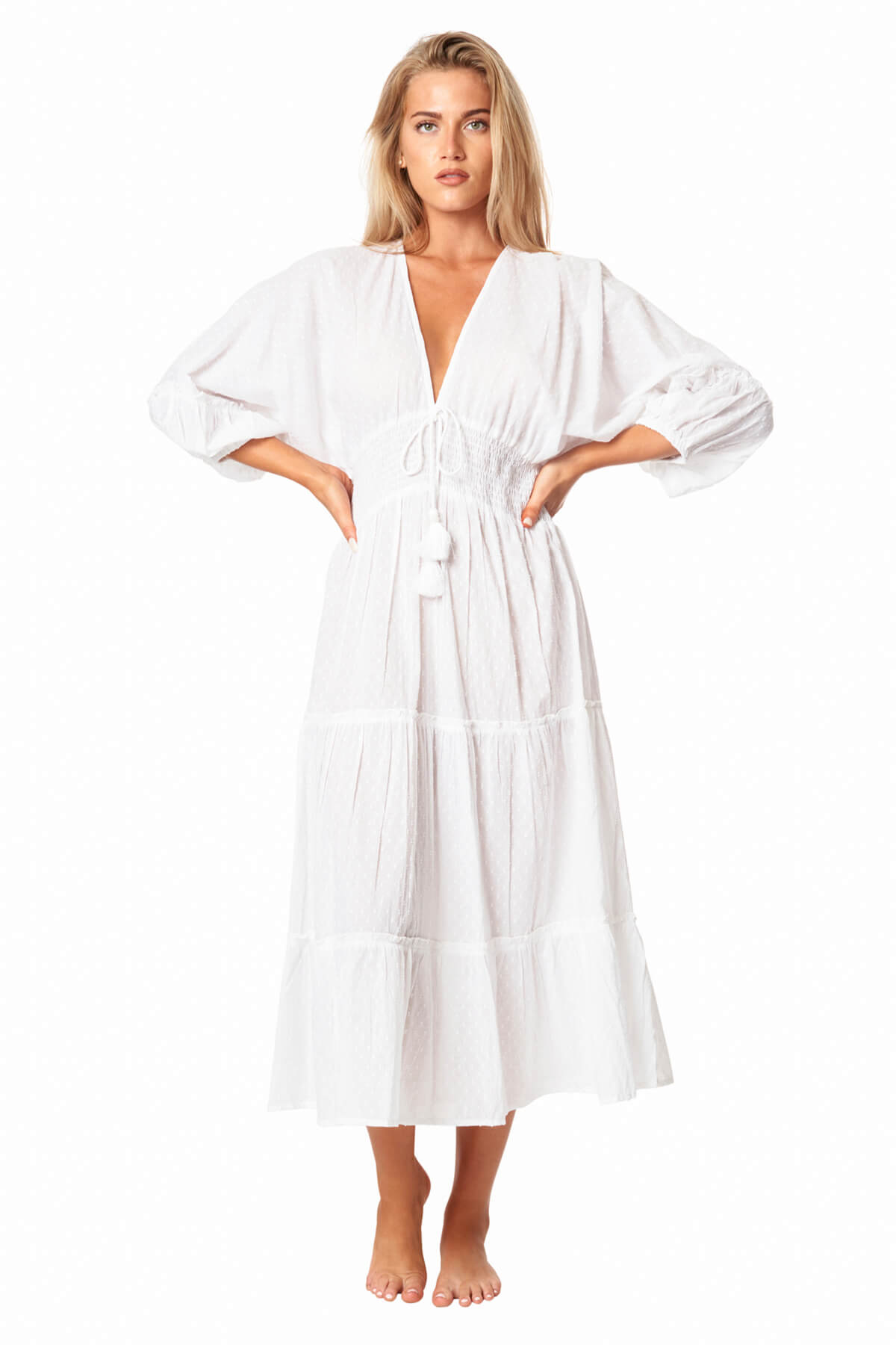 Aurora Cinched Waist Maxi Dress