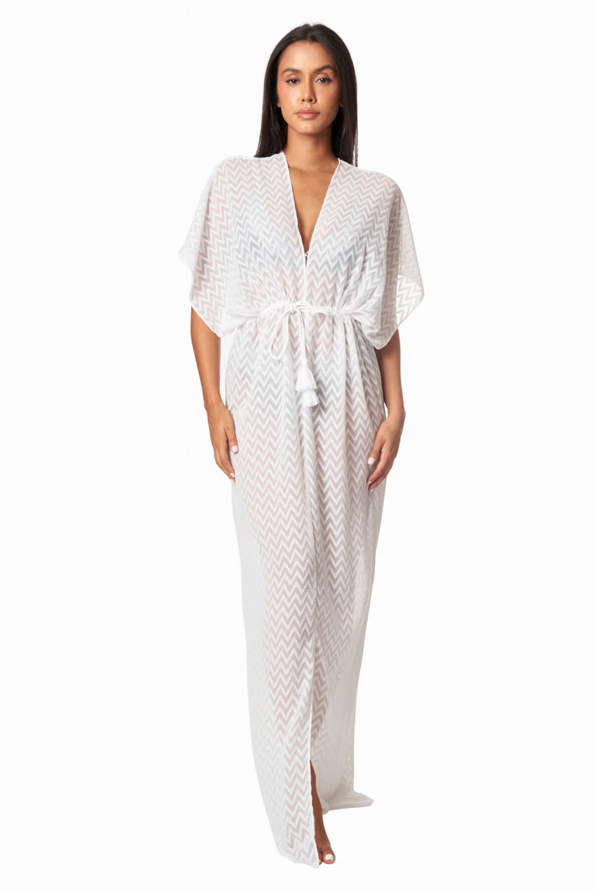 Chrystal Chevron Cover Up Maxi Dress