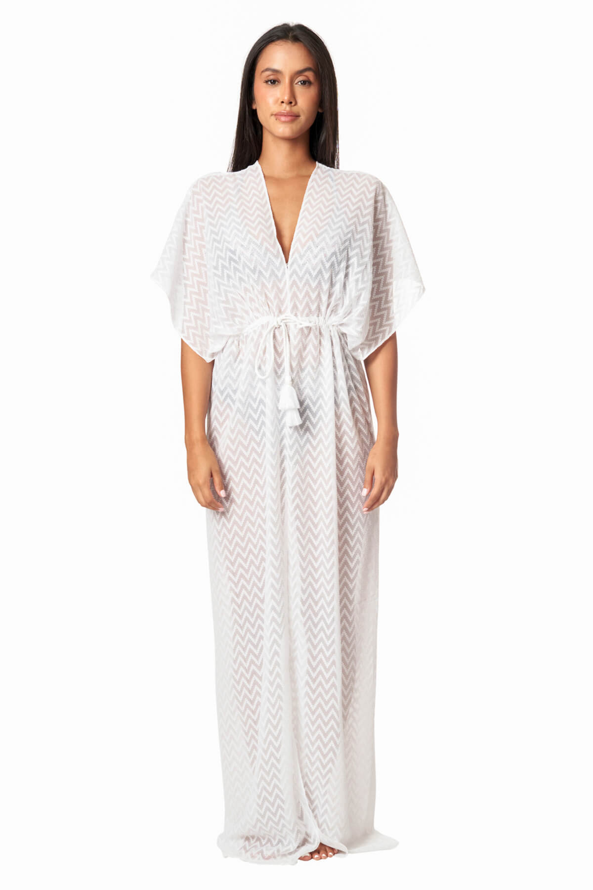 Chrystal Chevron Cover Up Maxi Dress