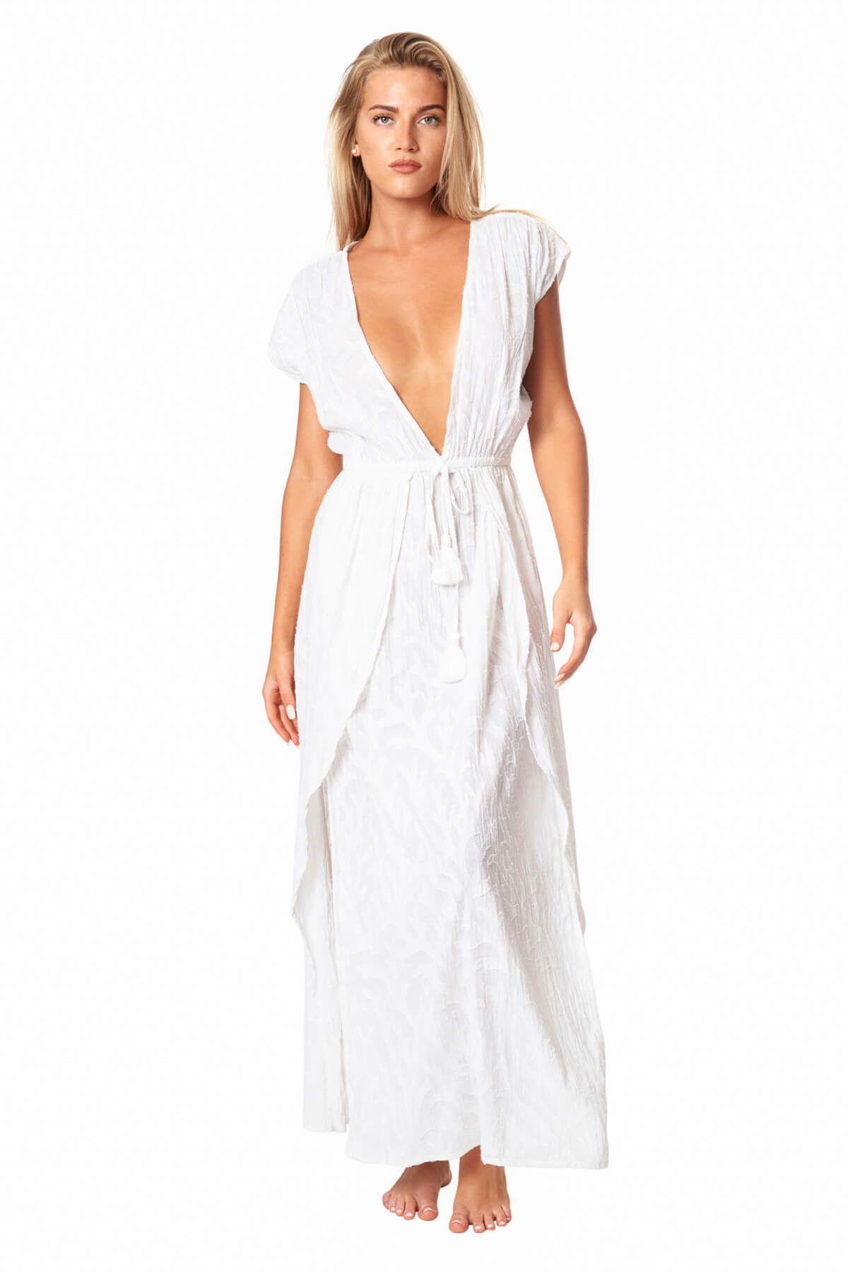 Zumi Pattern Cover Up Maxi Dress