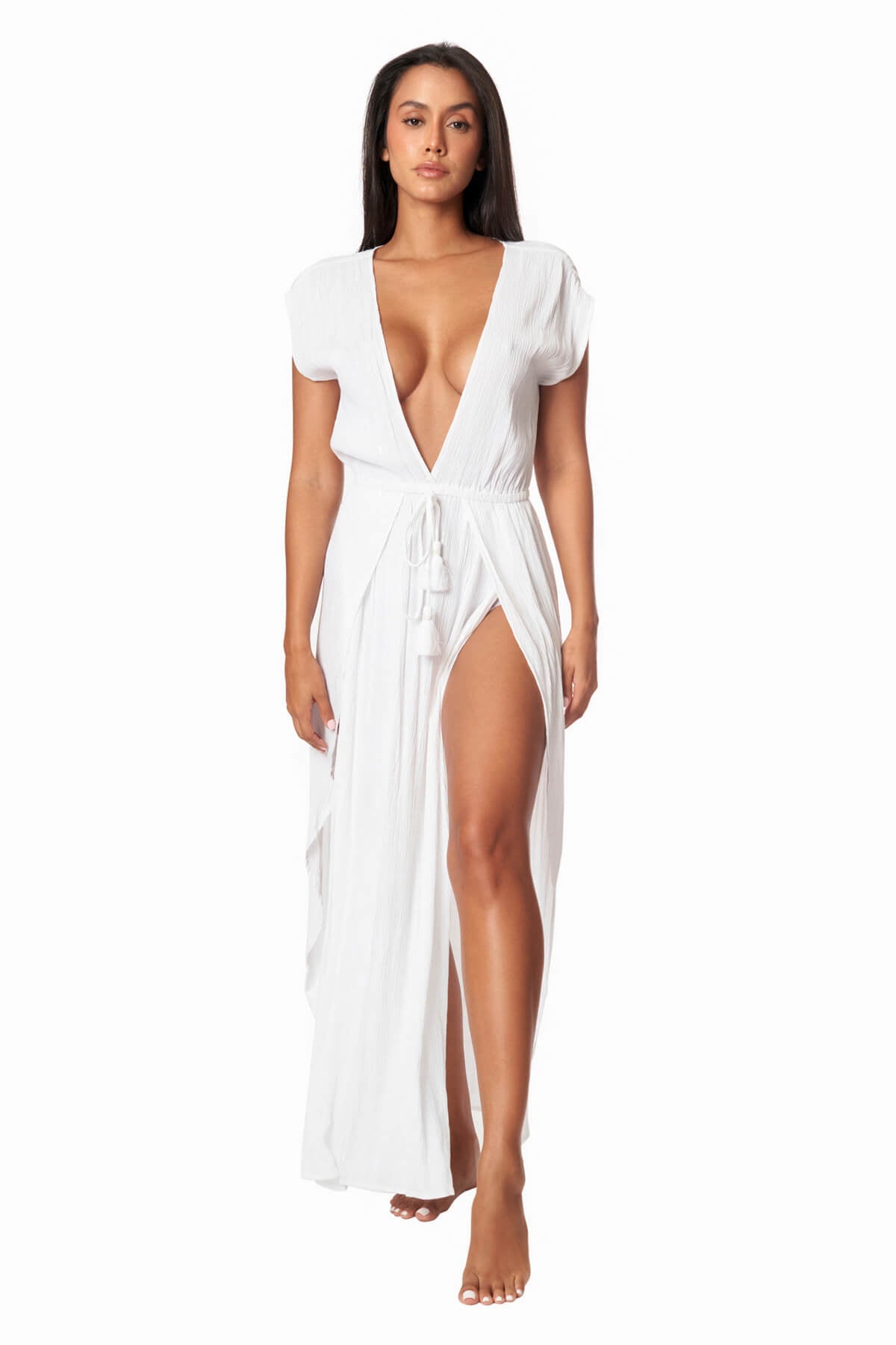 Rachel V Neck Cover Up Maxi Dress