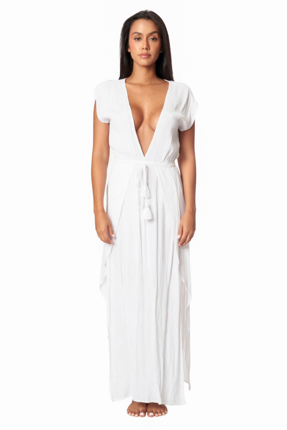 Rachel V Neck Cover Up Maxi Dress