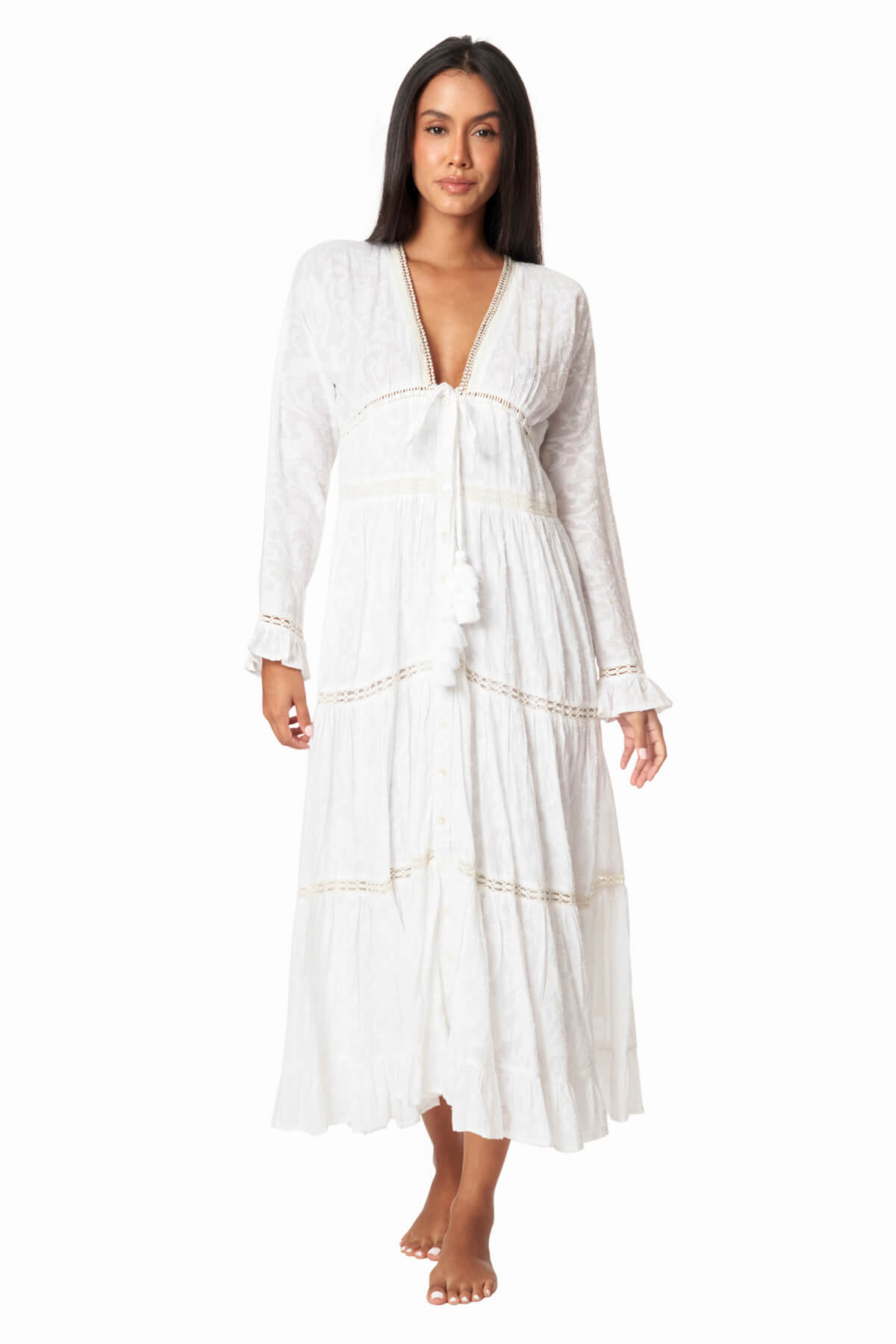 Florence Tiered Maxi Cover Up Dress