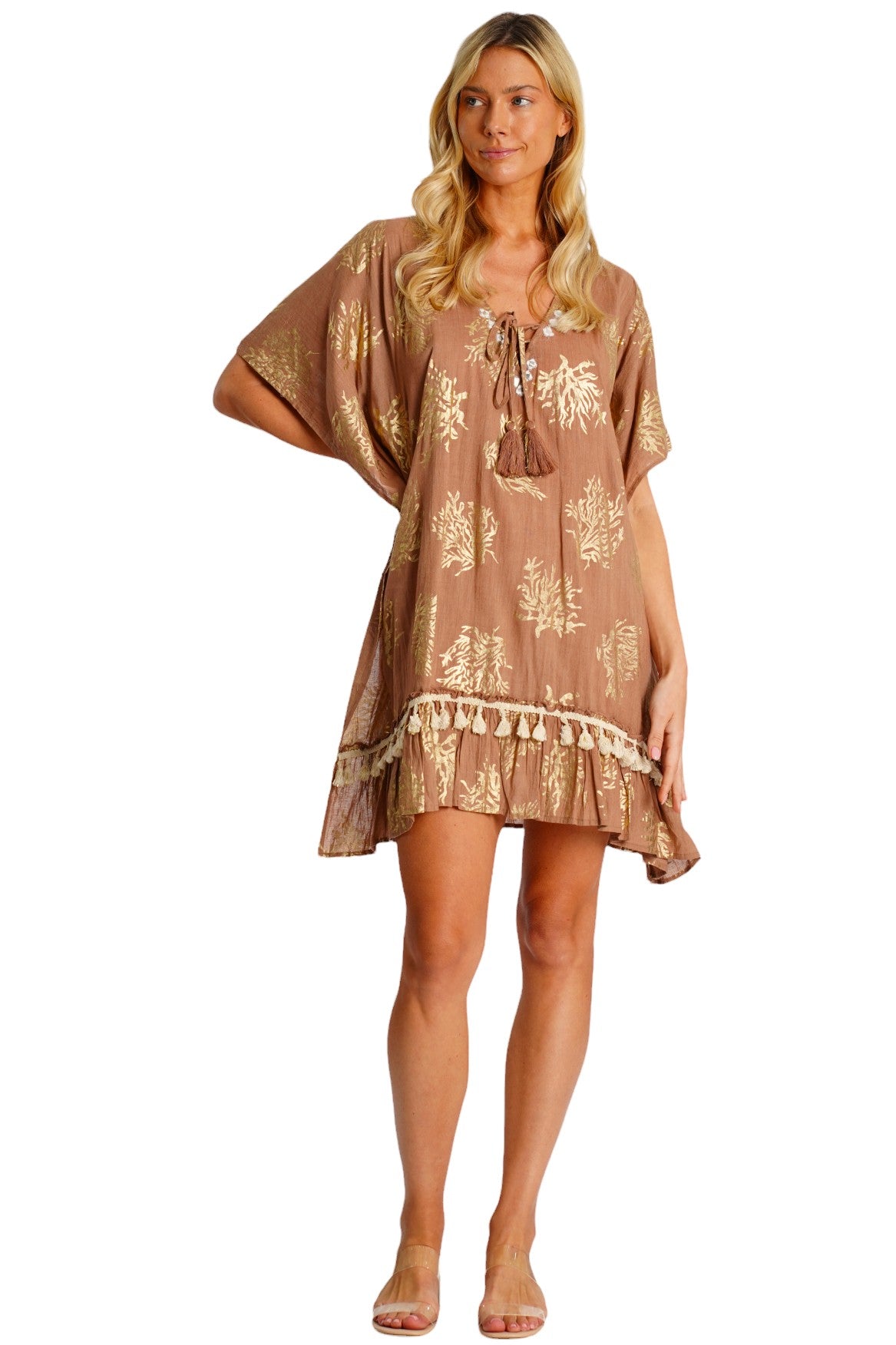 Sahara Luxe Short Kaftan Dress