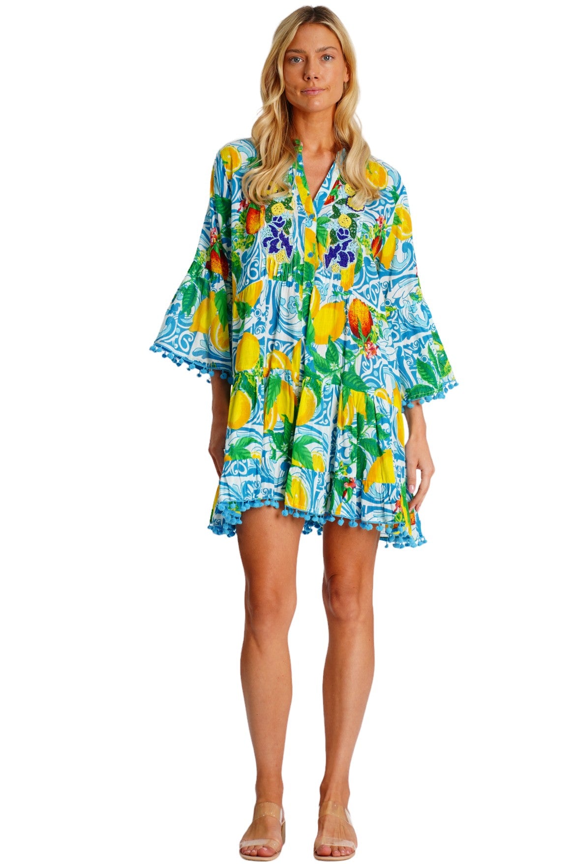 Amalfi Breeze Short Dress
