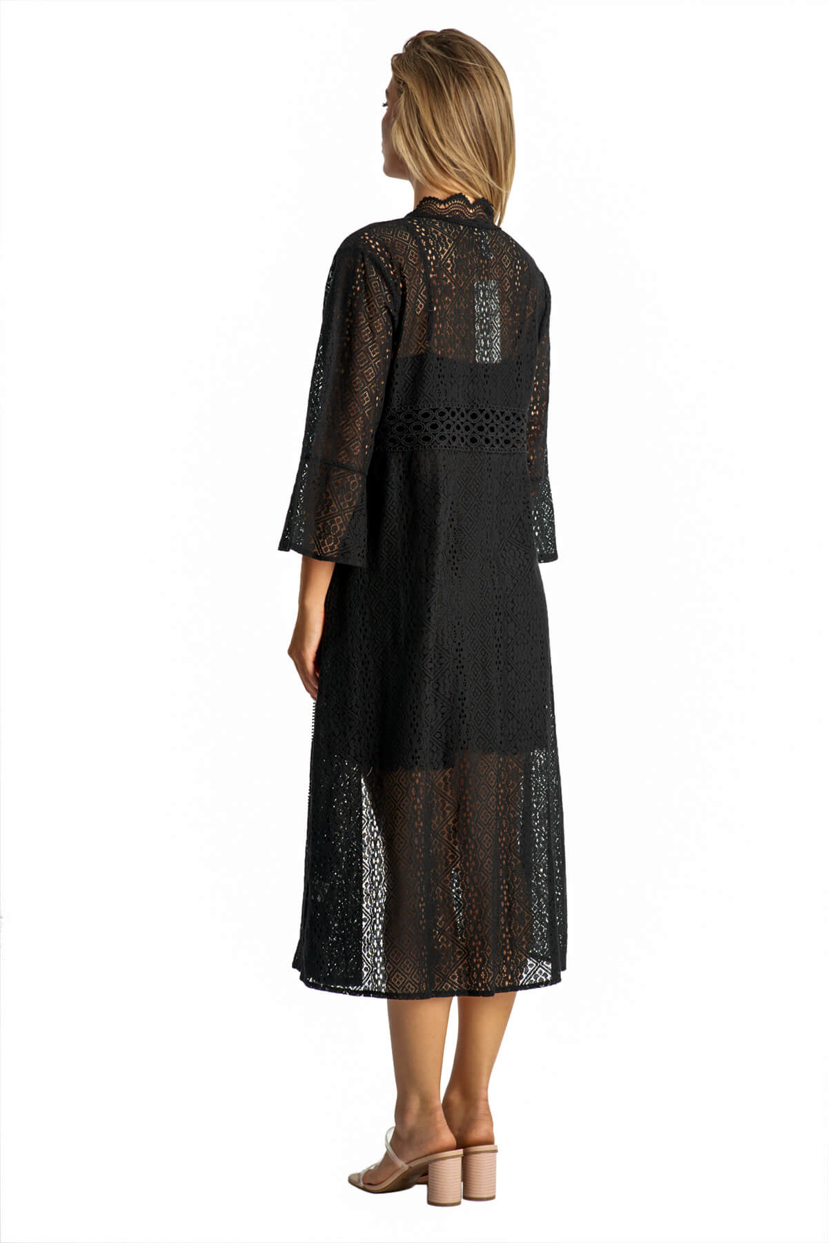 Isadora Two Piece Lace Romper and Duster Cover Up