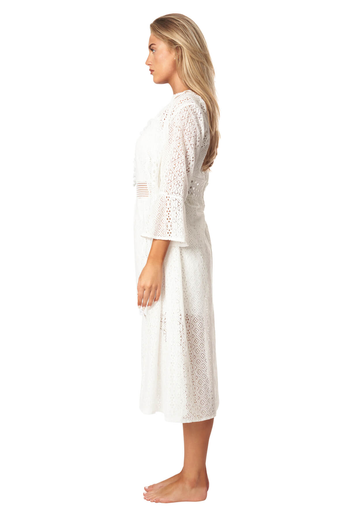 Isadora Two Piece Lace Romper and Duster Cover Up
