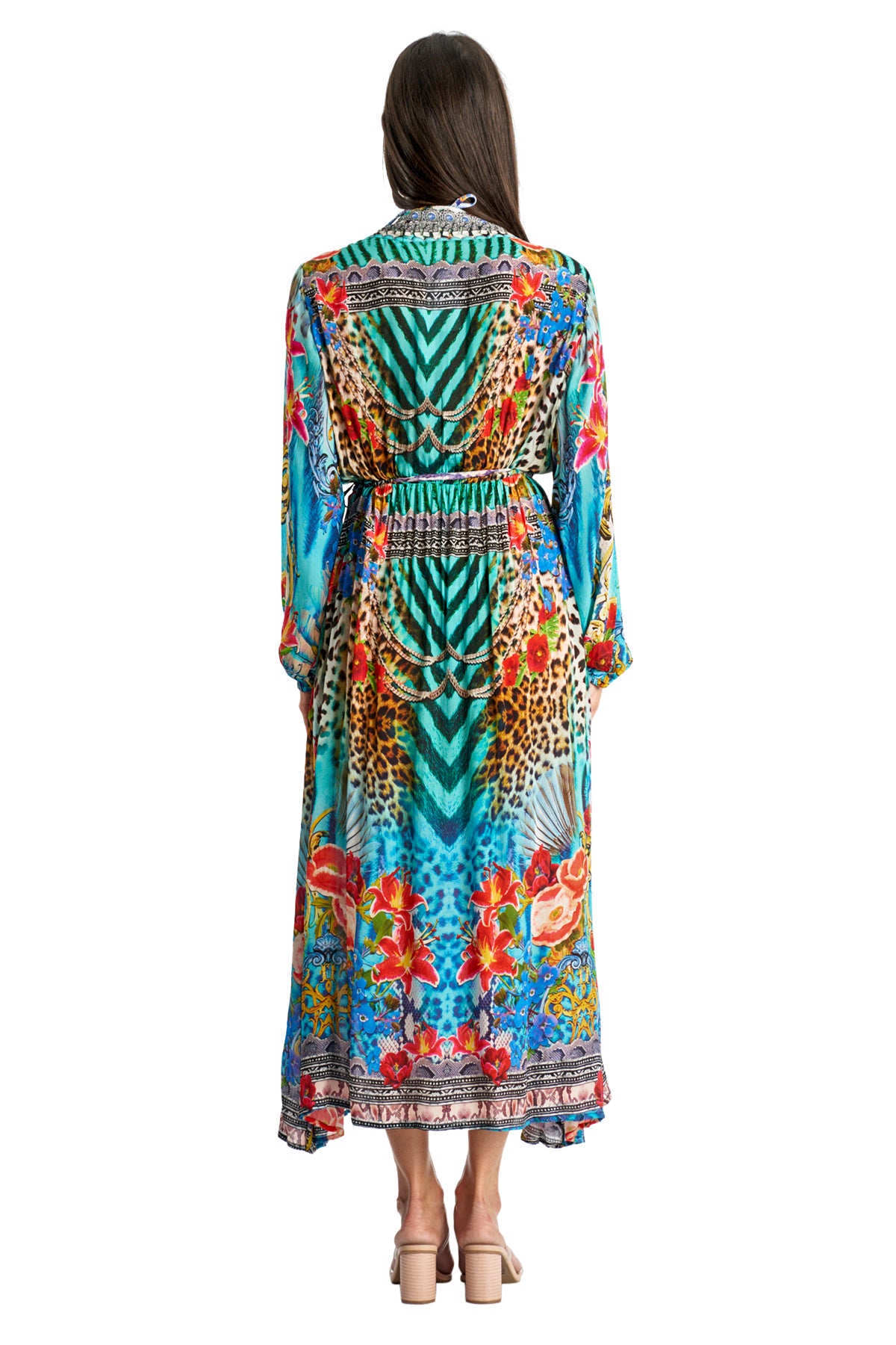 Thom Wrap 2 Way Sleeve Maxi Dress