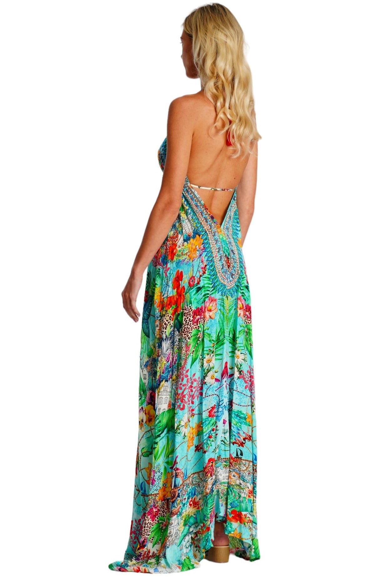 Lila  Halter Maxi Dress