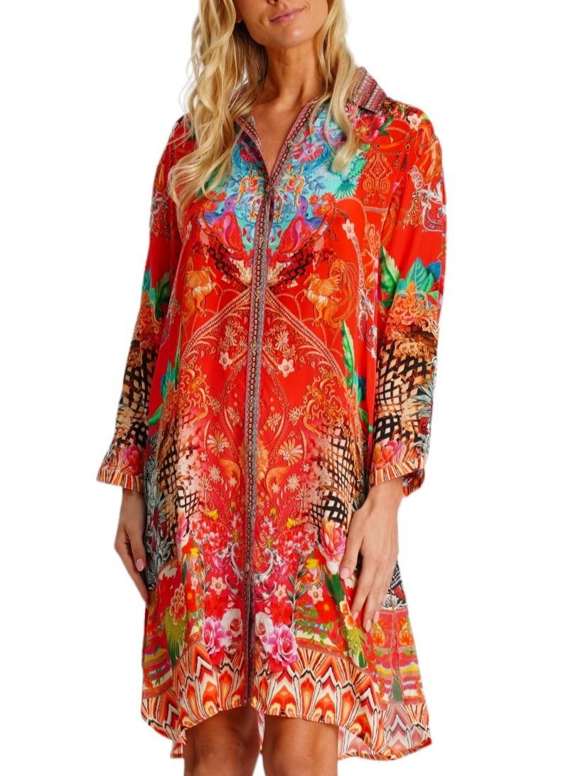 Phoenix Midi Buttoned Overshirt
