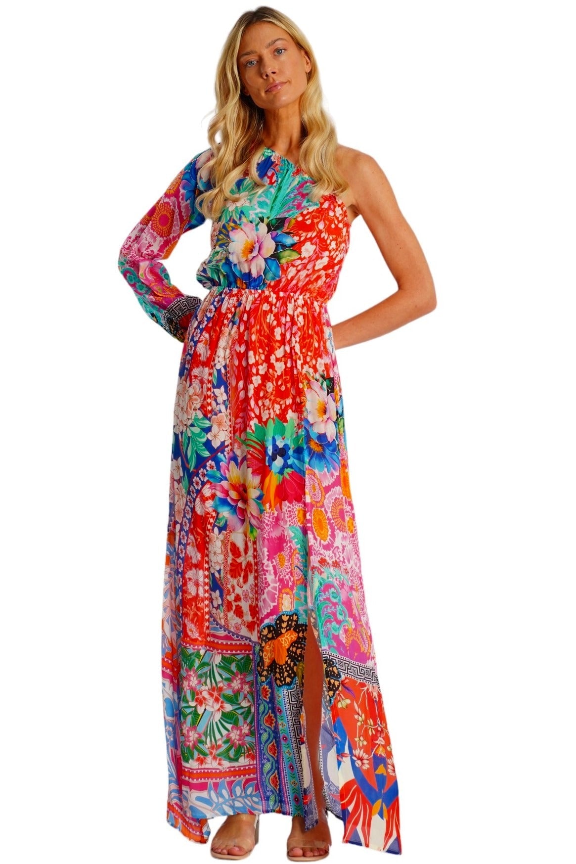 Amour Maxi One Shoulder Dress