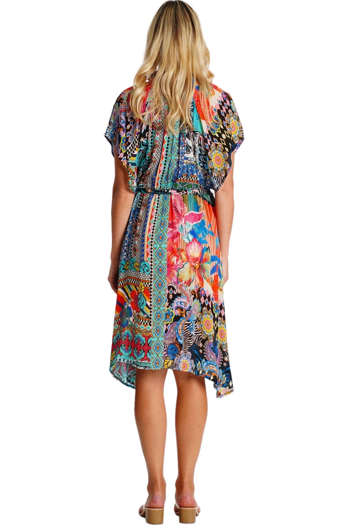 Nova Twist  Midi Long Bell Sleeves Dress