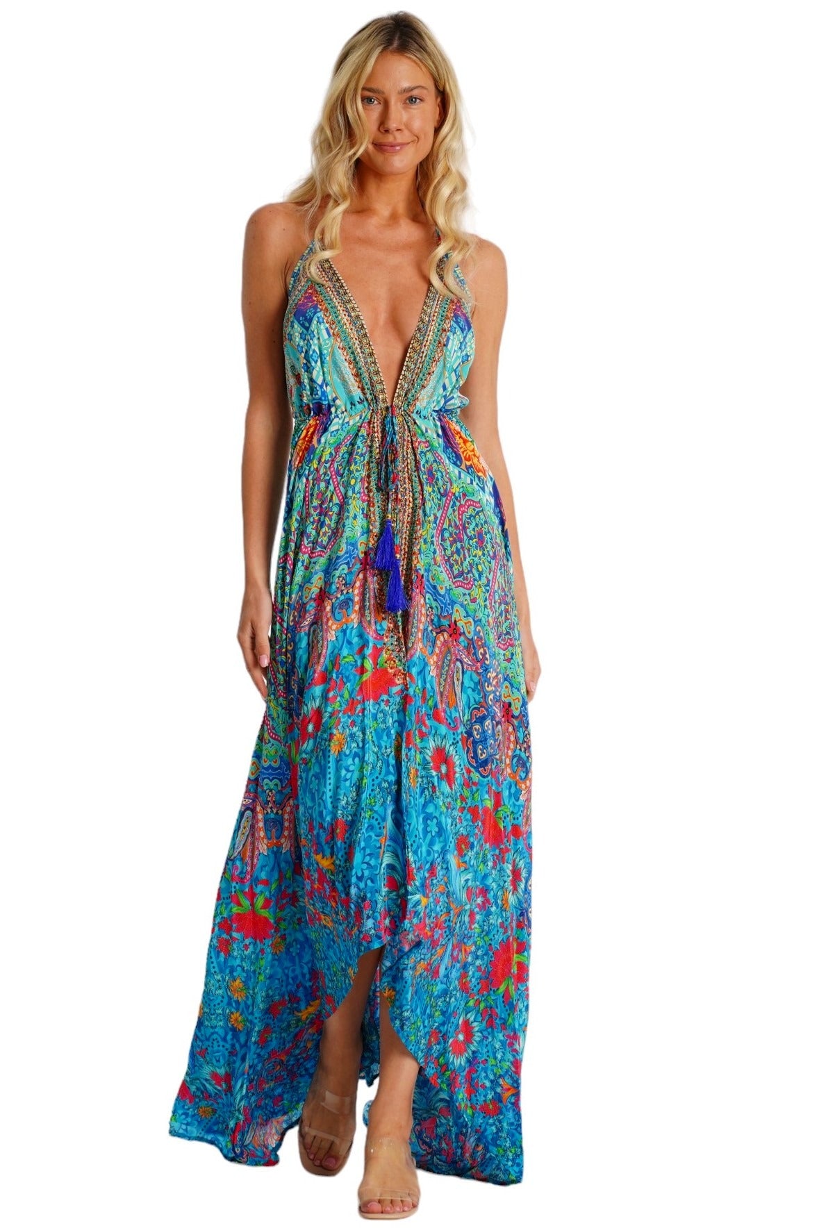 Aria Halter Maxi Dress