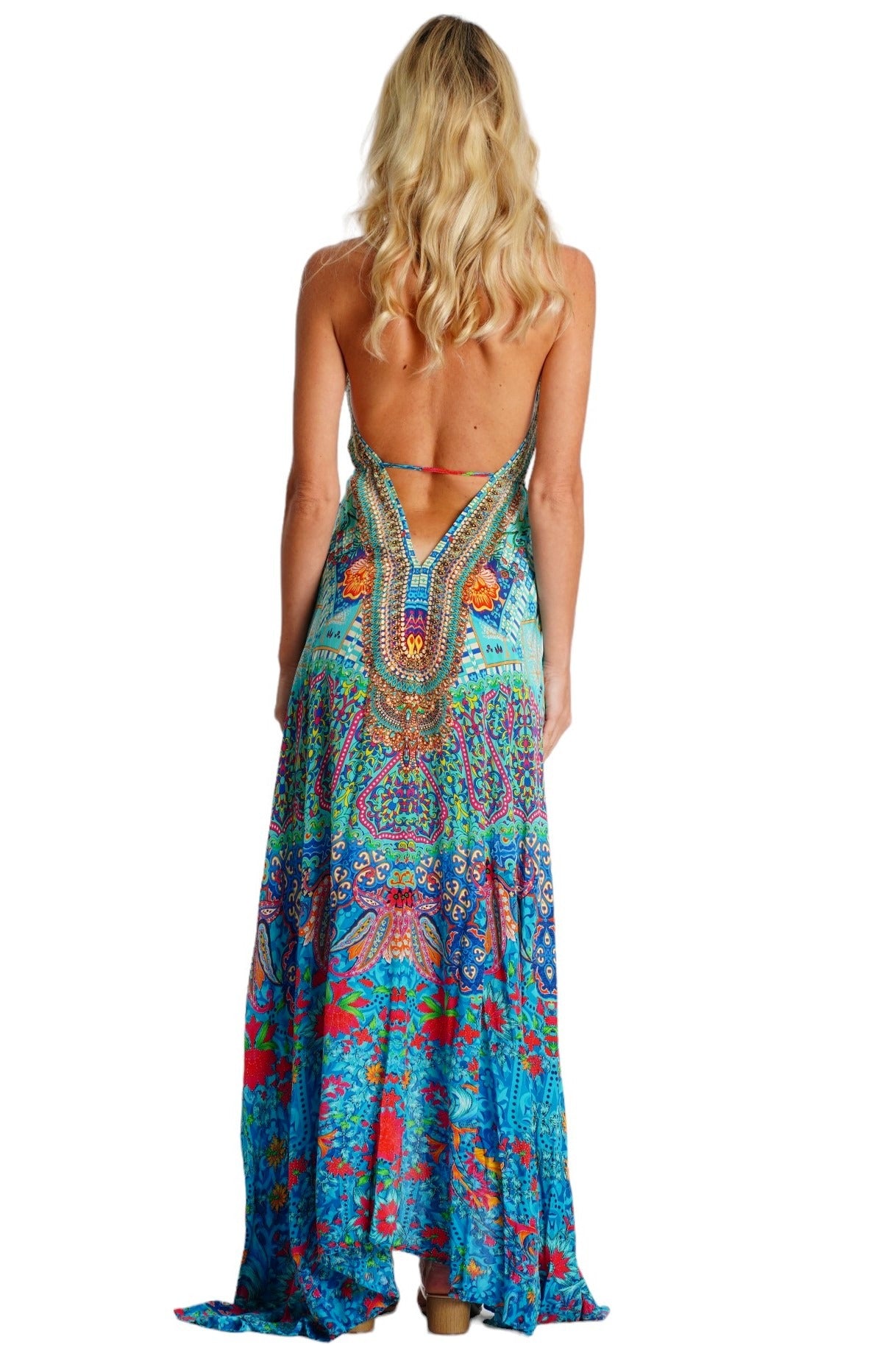 Aria Halter Maxi Dress