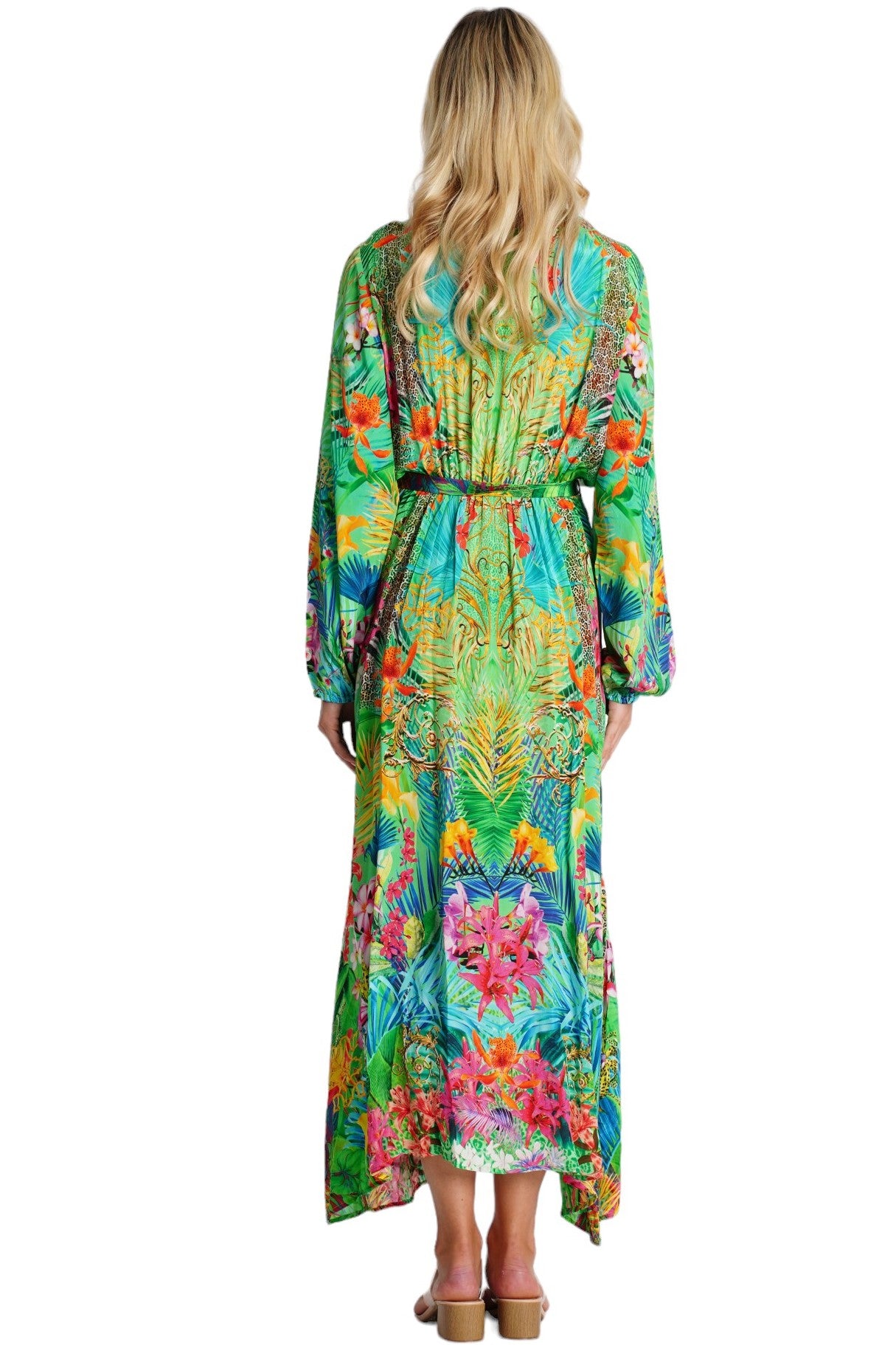Selene Wrap 2 Way Sleeve Maxi Dress