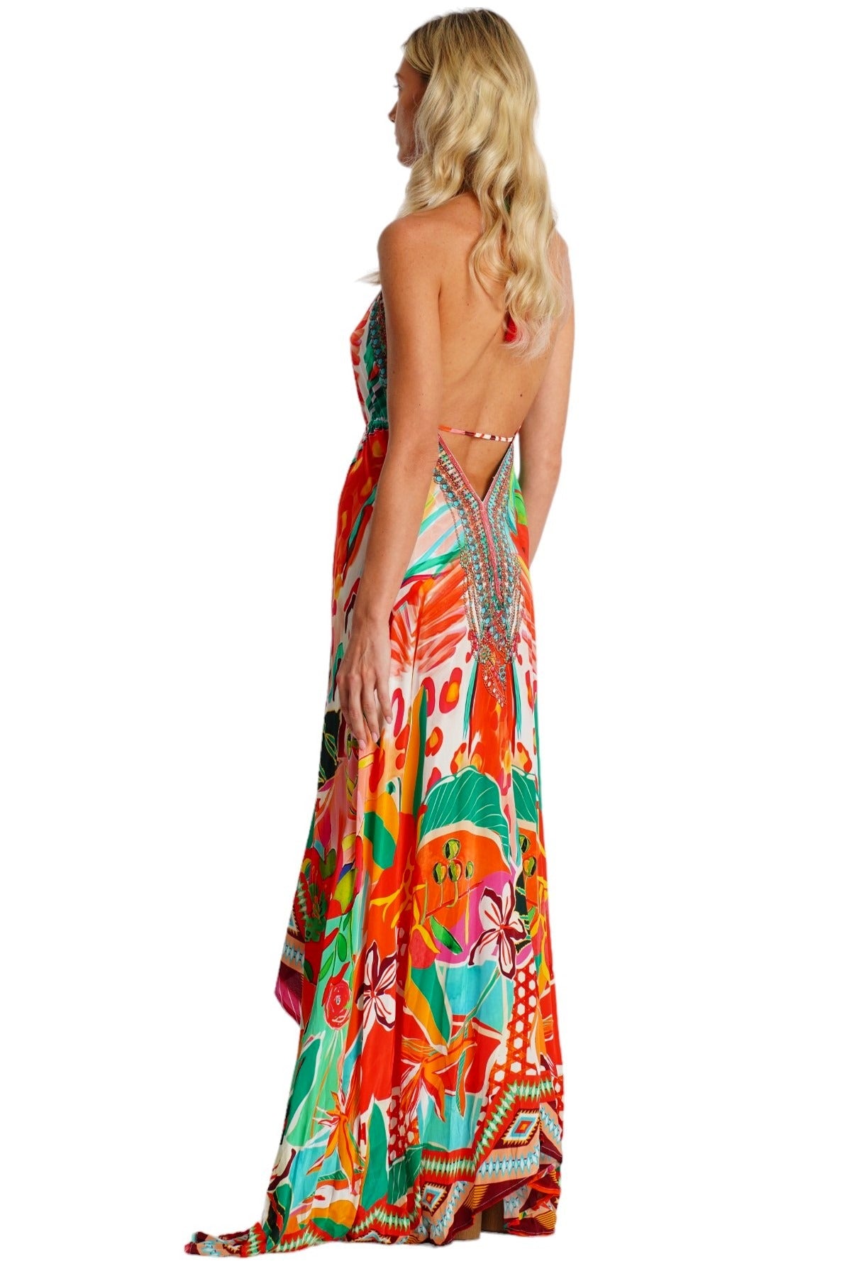 Elara  Halter Maxi Dress