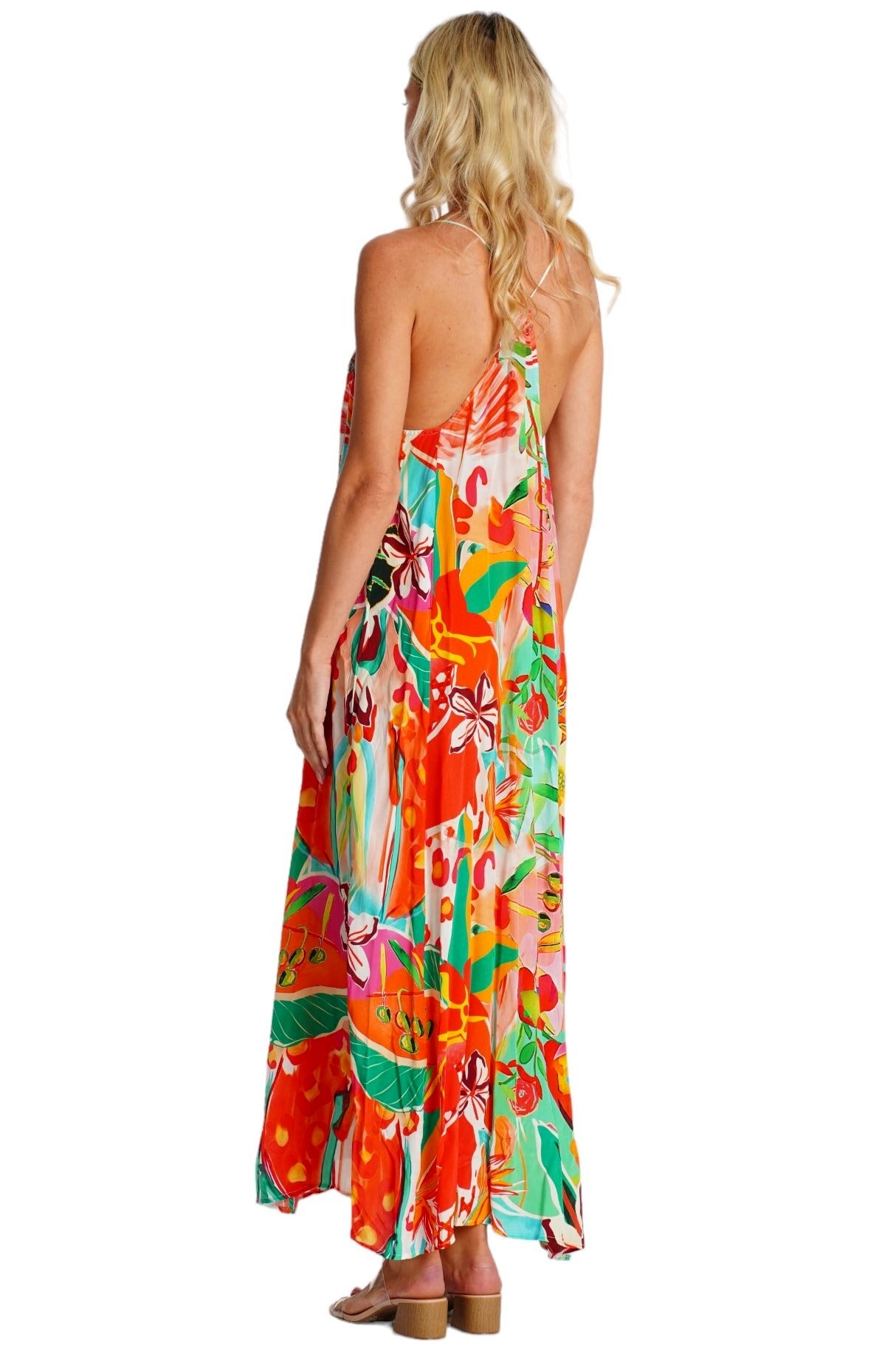 Lucienne  T-Back Maxi Dress