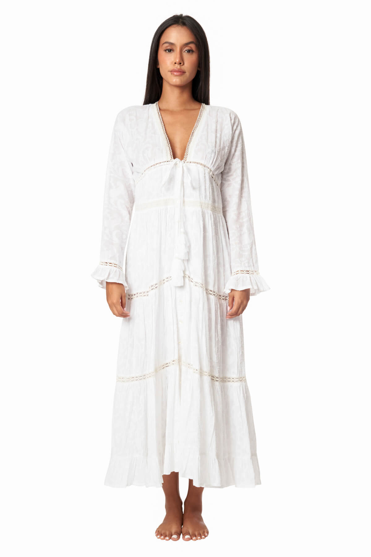 Florence Tiered Maxi Cover Up Dress